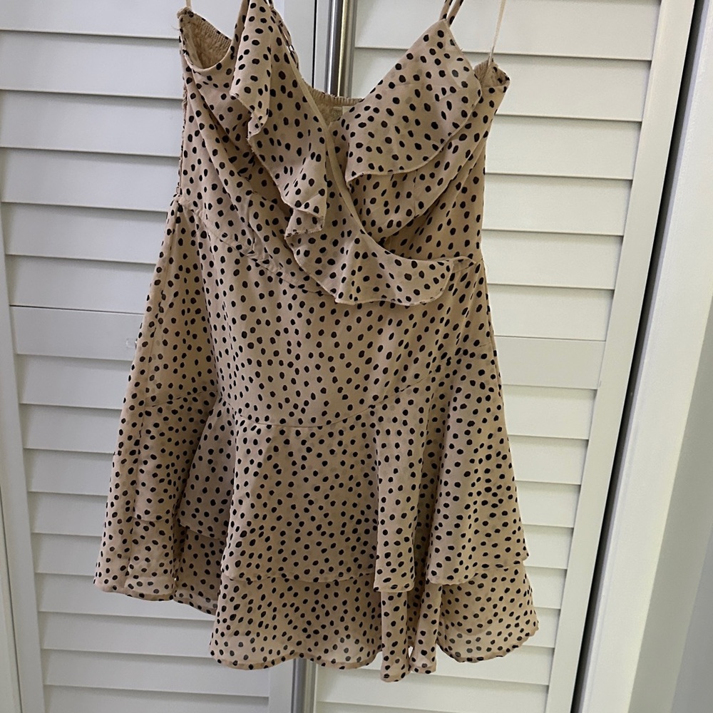 Polka Dot Ruffle Romper